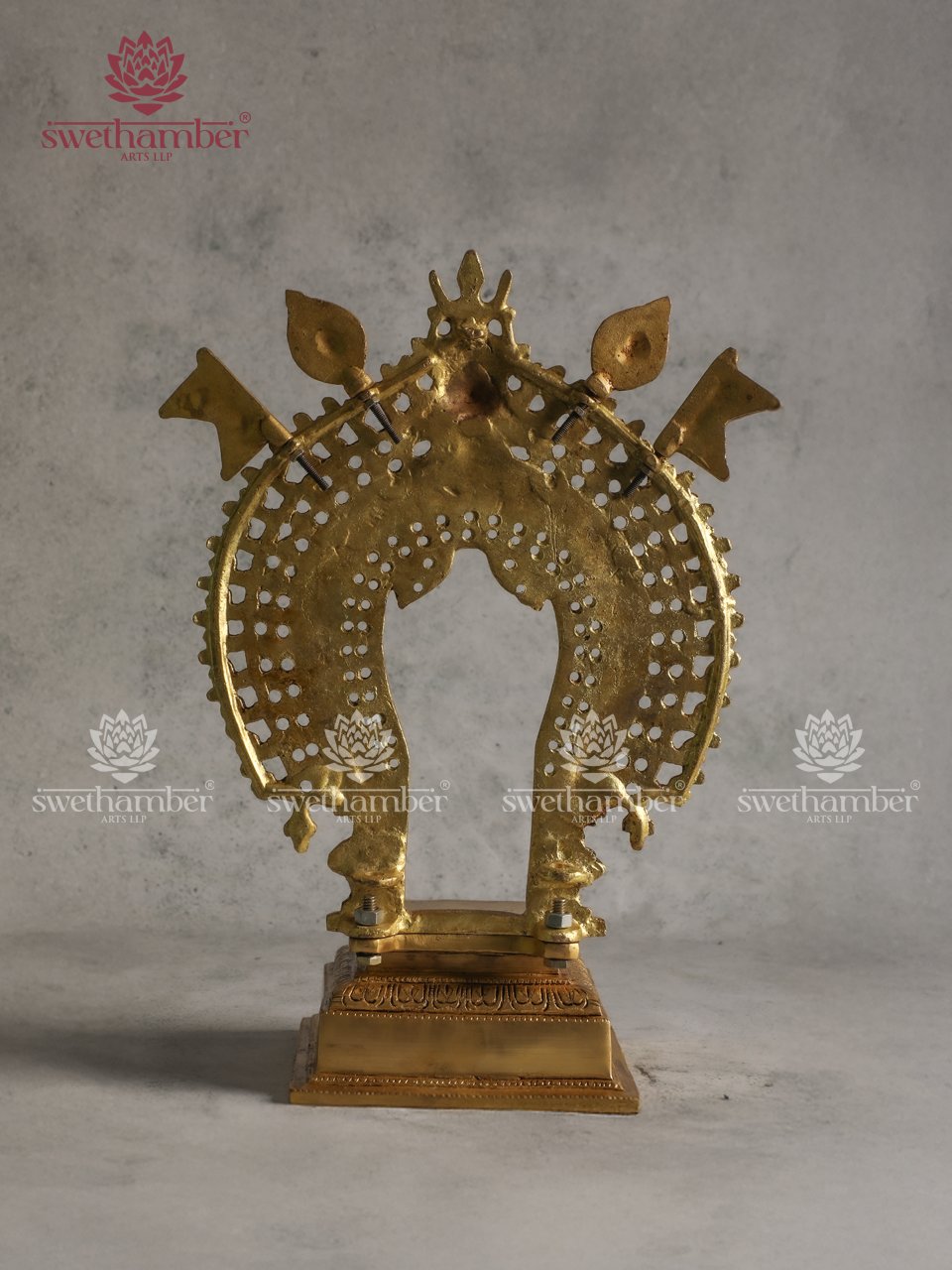 Premium Brass Prabhavali Pita – Pooja Mandap Stand