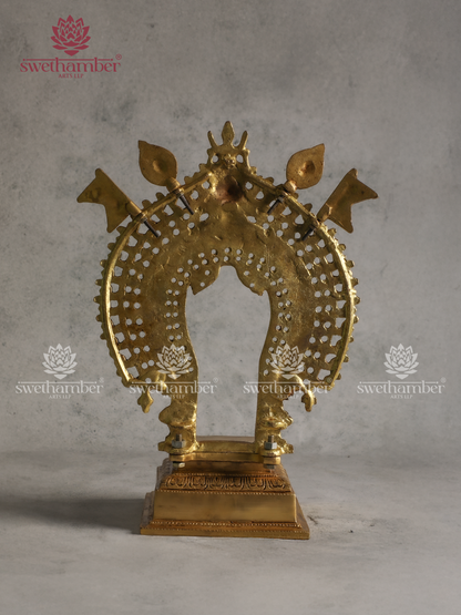 Premium Brass Prabhavali Pita – Pooja Mandap Stand