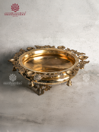 Traditional Brass Urli for Festive & Pooja Use