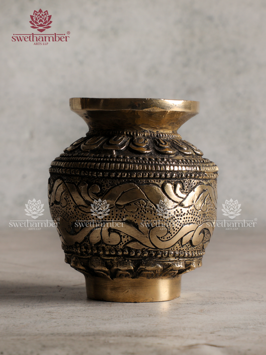 Pure Brass Kalash (Kalasam) | Pooja Vessel for Home & Temple