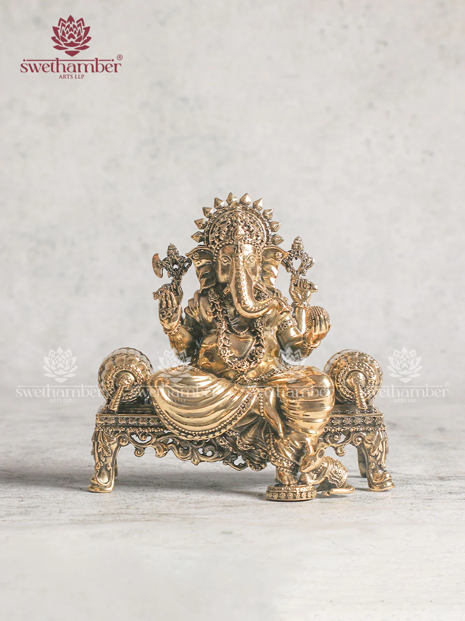 Handmade Small Brass Ganesha