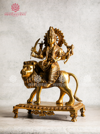Durga Maa Brass Statue