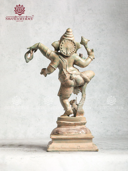 Brass Dancing Ganesha For Home Decor