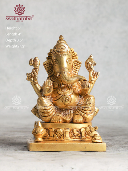 Ganesh Brass Figurine