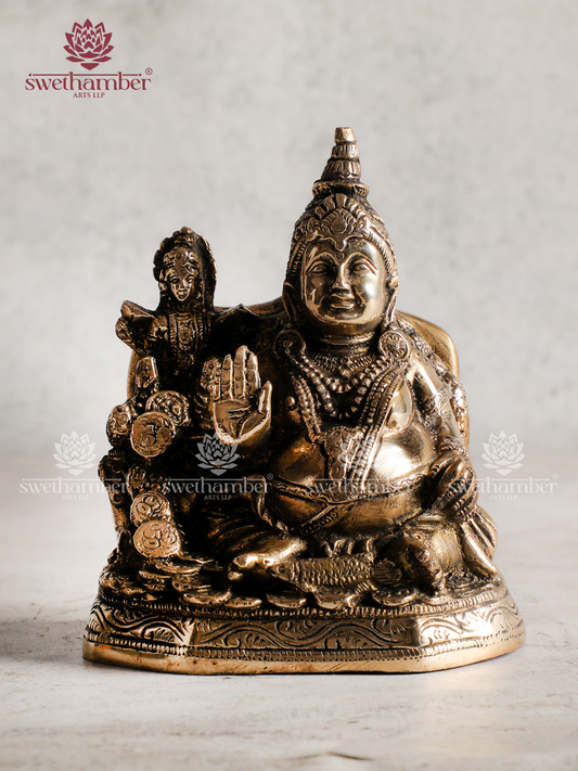 Kuber–Lakshmi Statue for Wealth & Prosperity
