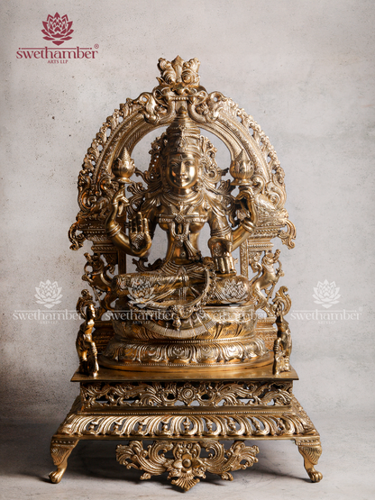 Traditional Bronze Lakshmi Mata Sculpture