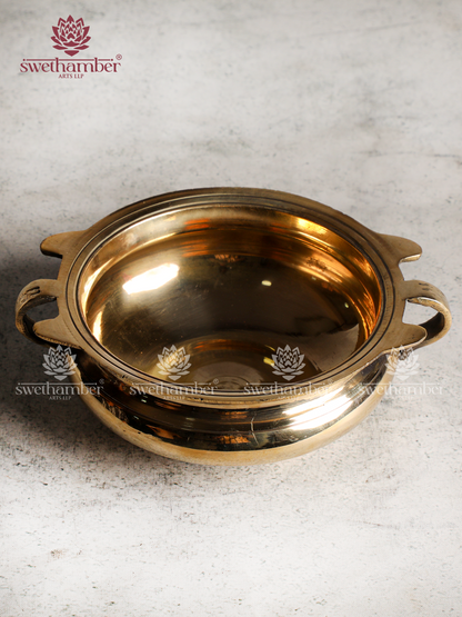 Traditional Brass Urli Bowl for Floating Flowers