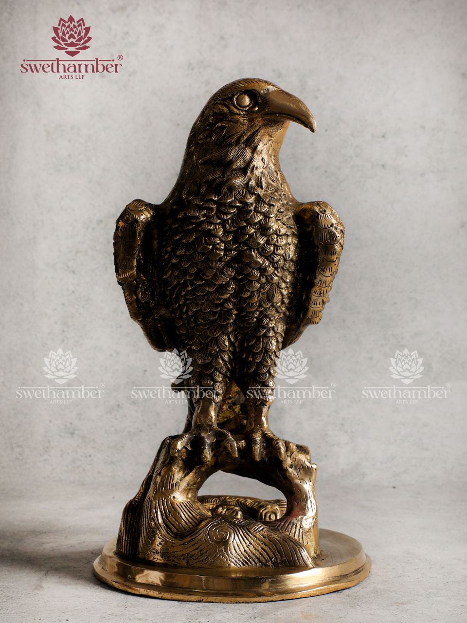 Brass Eagle Statue for Home & Office Decor | Symbol of Strength & Success