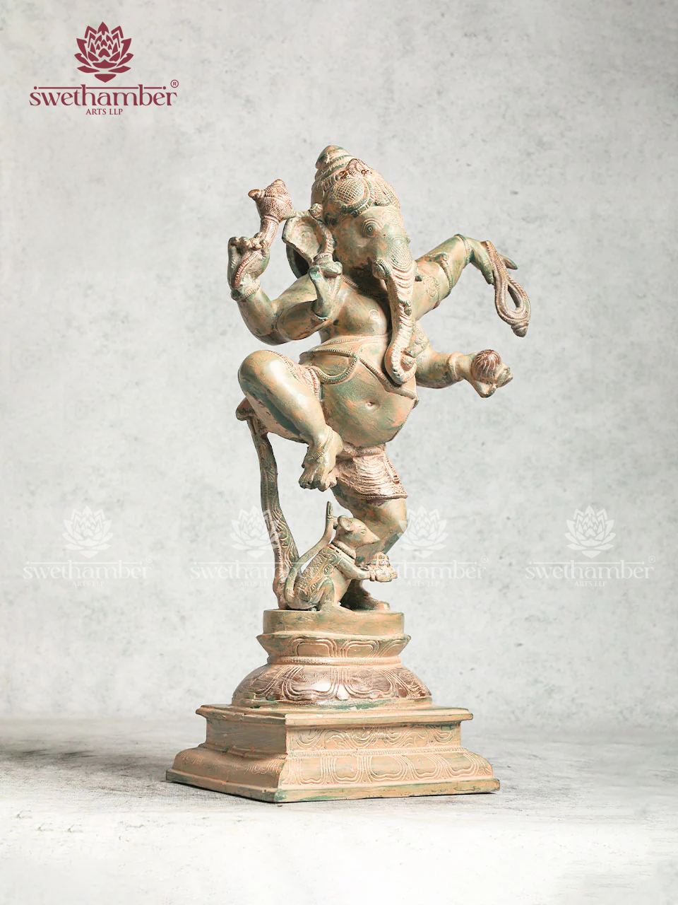 Brass Dancing Ganesha For Home Decor