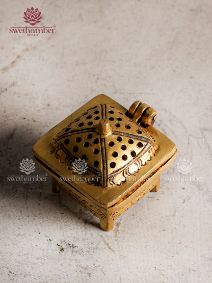 Handcrafted Brass Dhoop Danam / Dhani