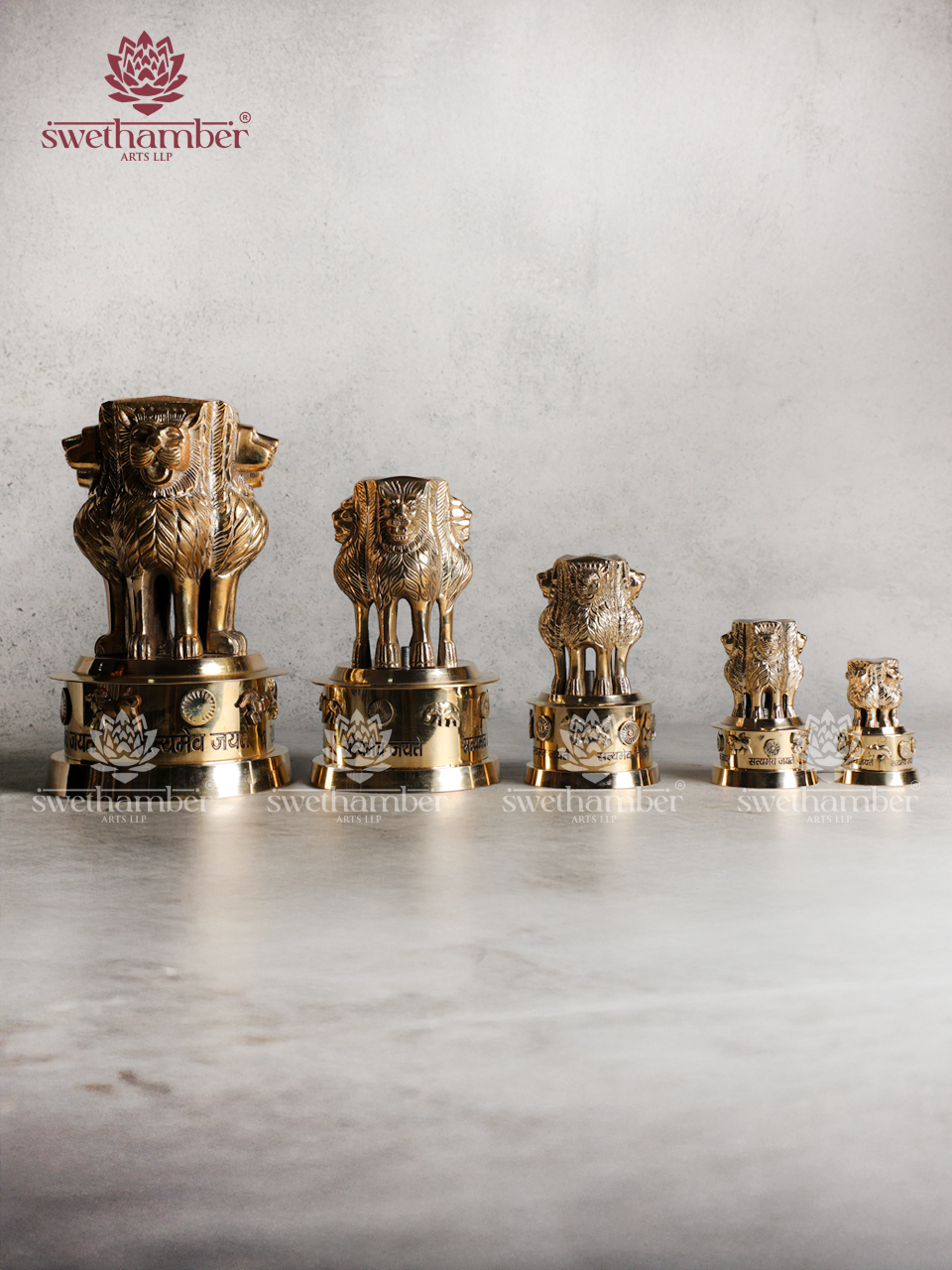 Ashok Stambh Brass Sculpture