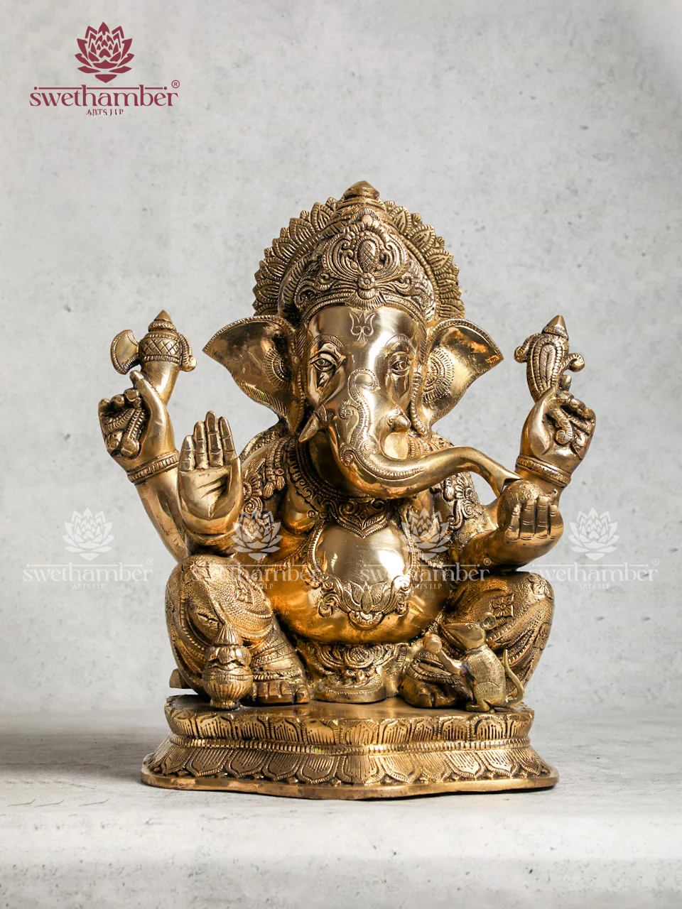 Brass Antique Finish Ganesha