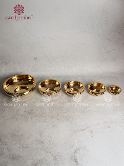 Traditional Light Weight Brass Urli Bowl for Home Entrance & Pooja Room