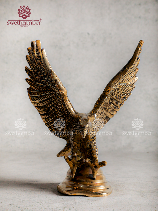 Brass Eagle Statue for Home & Office Vastu
