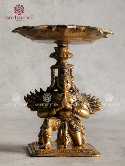 Brass Garuda Deepa | Traditional Garuda Oil Lamp for Pooja, Vastu & Protection