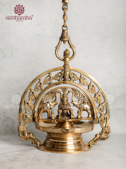 Gajalakshmi Hanging Deepa Lamp