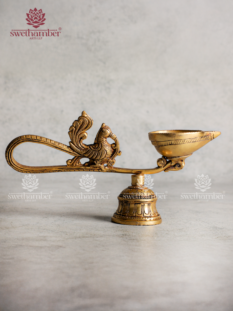 Brass beautiful Aarti Deepa | Traditional Oil Lamp for Daily Pooja & Temple Aarti