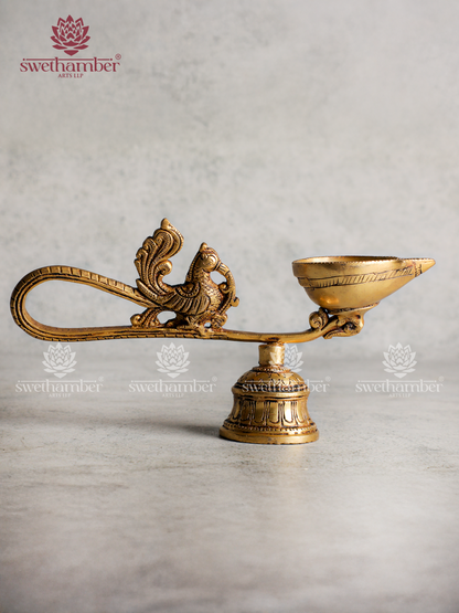 Brass beautiful Aarti Deepa | Traditional Oil Lamp for Daily Pooja & Temple Aarti