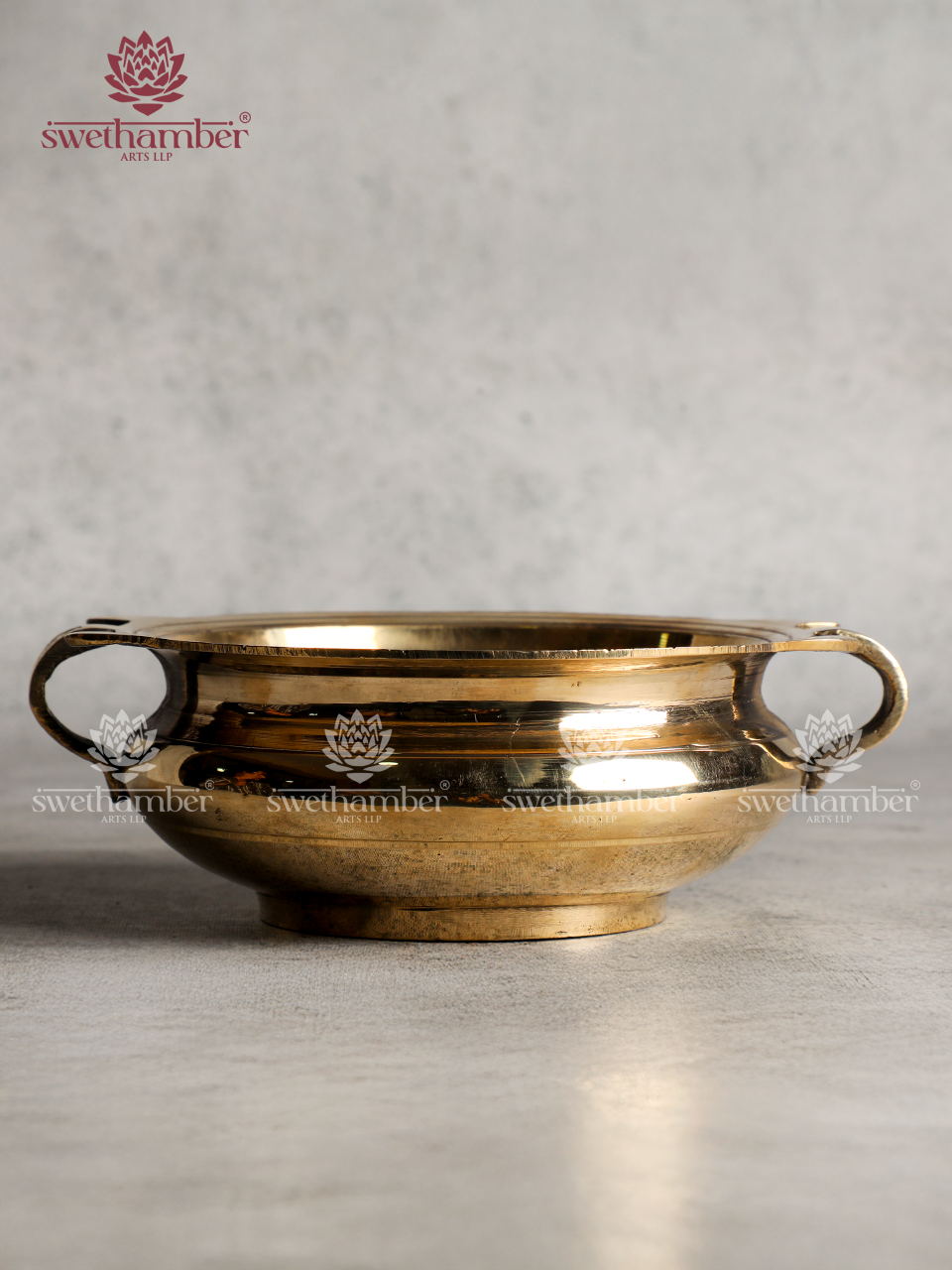 Traditional Brass Urli Bowl for Floating Flowers
