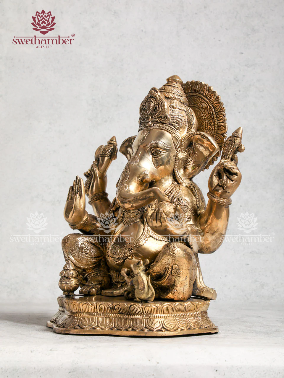 Brass Antique Finish Ganesha