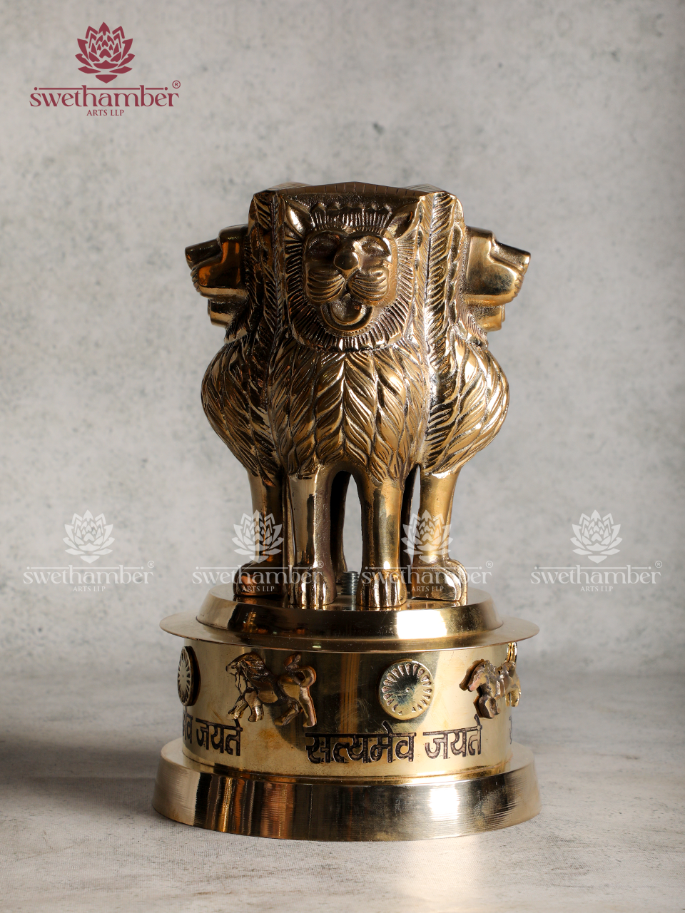 Ashok Stambh Brass Sculpture