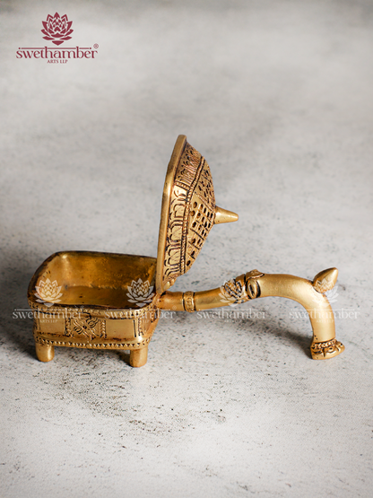 Traditional Brass Dhoop Aarti Holder