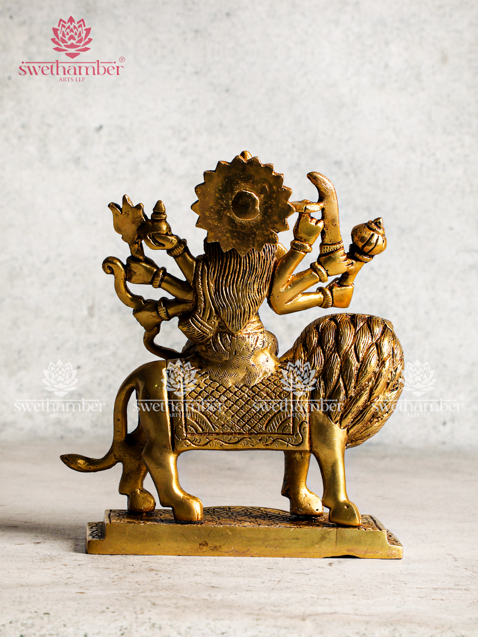 Brass Durga Idol for Home, Office & Pooja