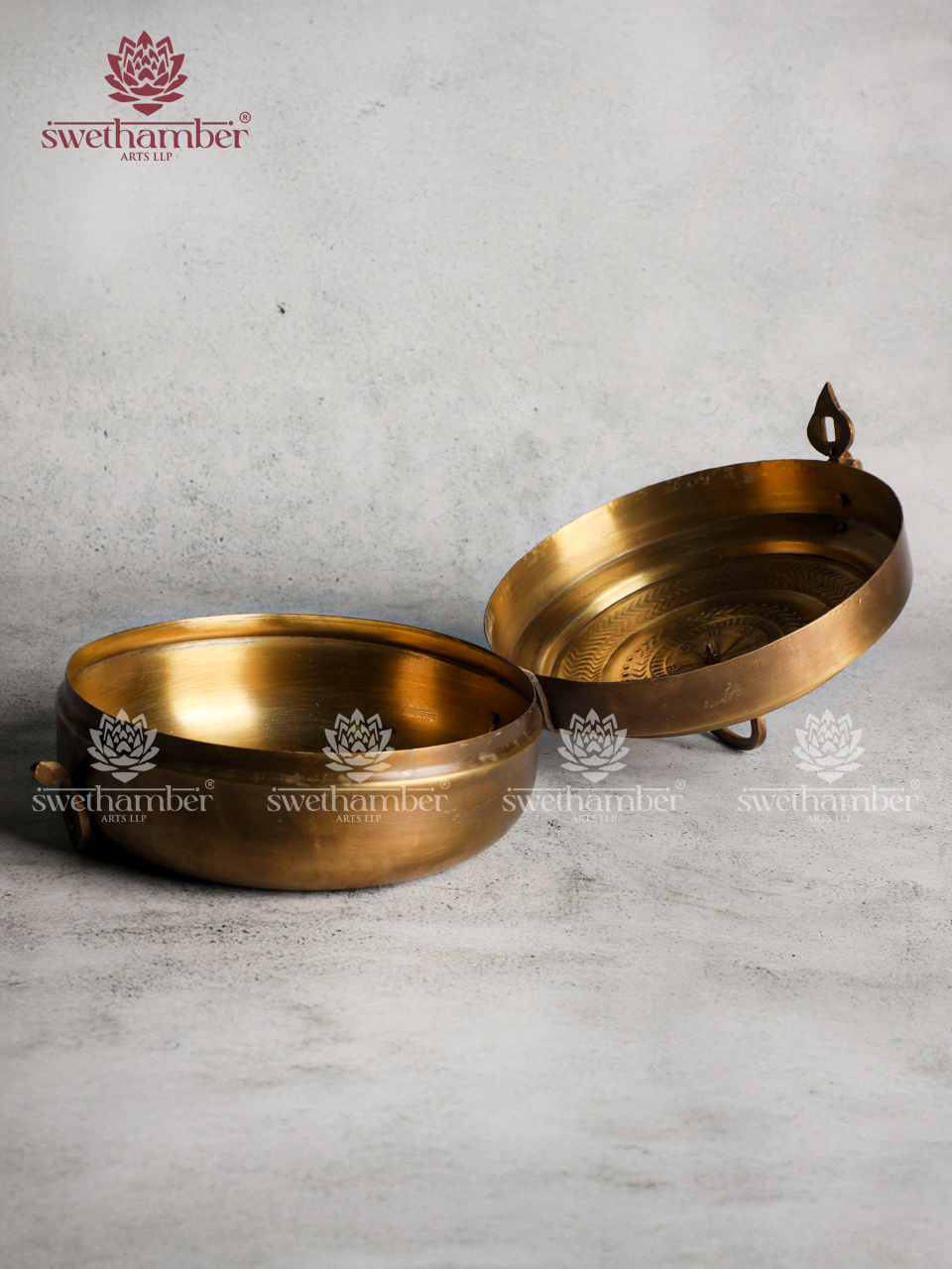 Brass Chapati / Pan Dan Box | Traditional Roti Storage Box