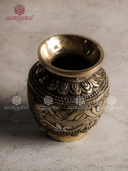 Pure Brass Kalash (Kalasam) | Pooja Vessel for Home & Temple