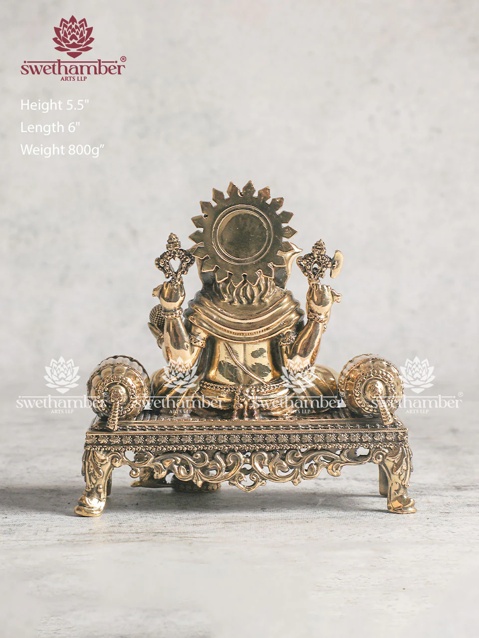 Handmade Small Brass Ganesha