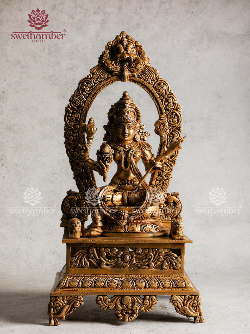 Sri Rajarajeshwari Devi Brass Statue | Home & Temple Pooja Idol