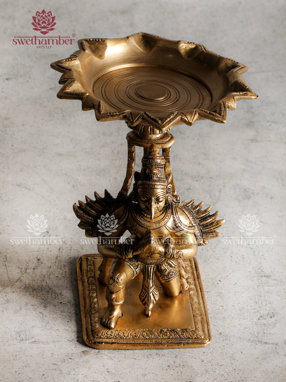 Brass Garuda Deepa | Traditional Garuda Oil Lamp for Pooja, Vastu & Protection