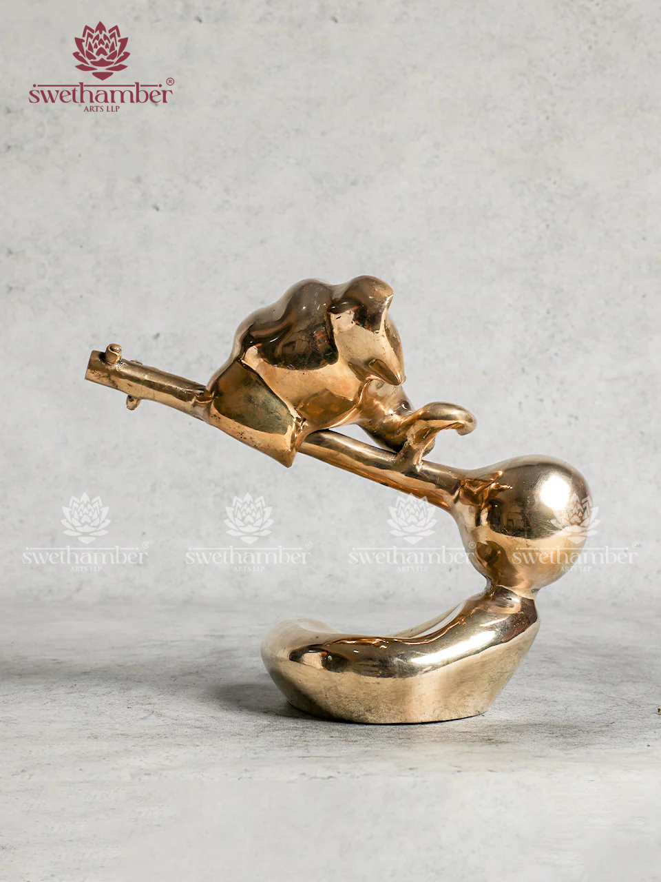Modern Brass Veena Ganesha For Home Decor