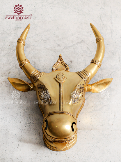 Decorative Bull Face Wall Hanging