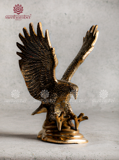 Brass Eagle Statue for Home & Office Vastu
