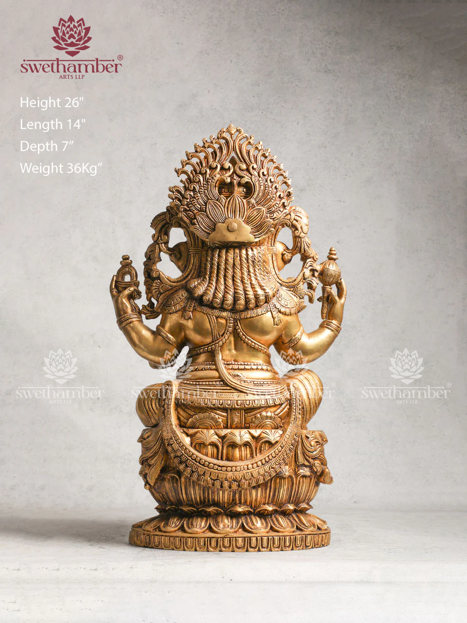 Brass  Super Fine Large Ganesha idol