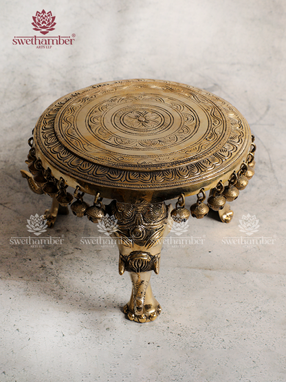 Pooja Brass Stand for Idols & Diyas