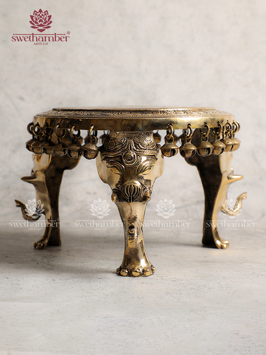 Pooja Brass Stand for Idols & Diyas