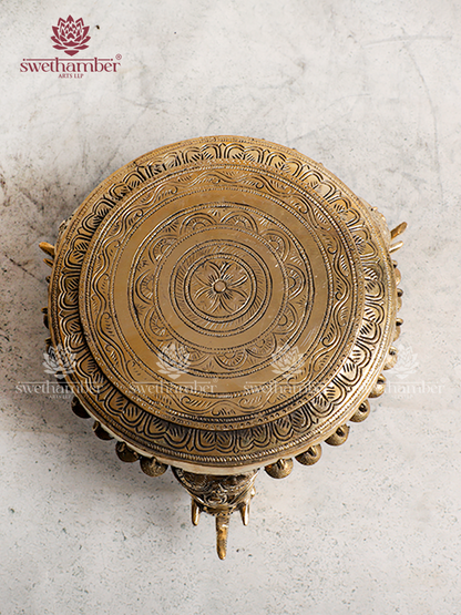 Pooja Brass Stand for Idols & Diyas