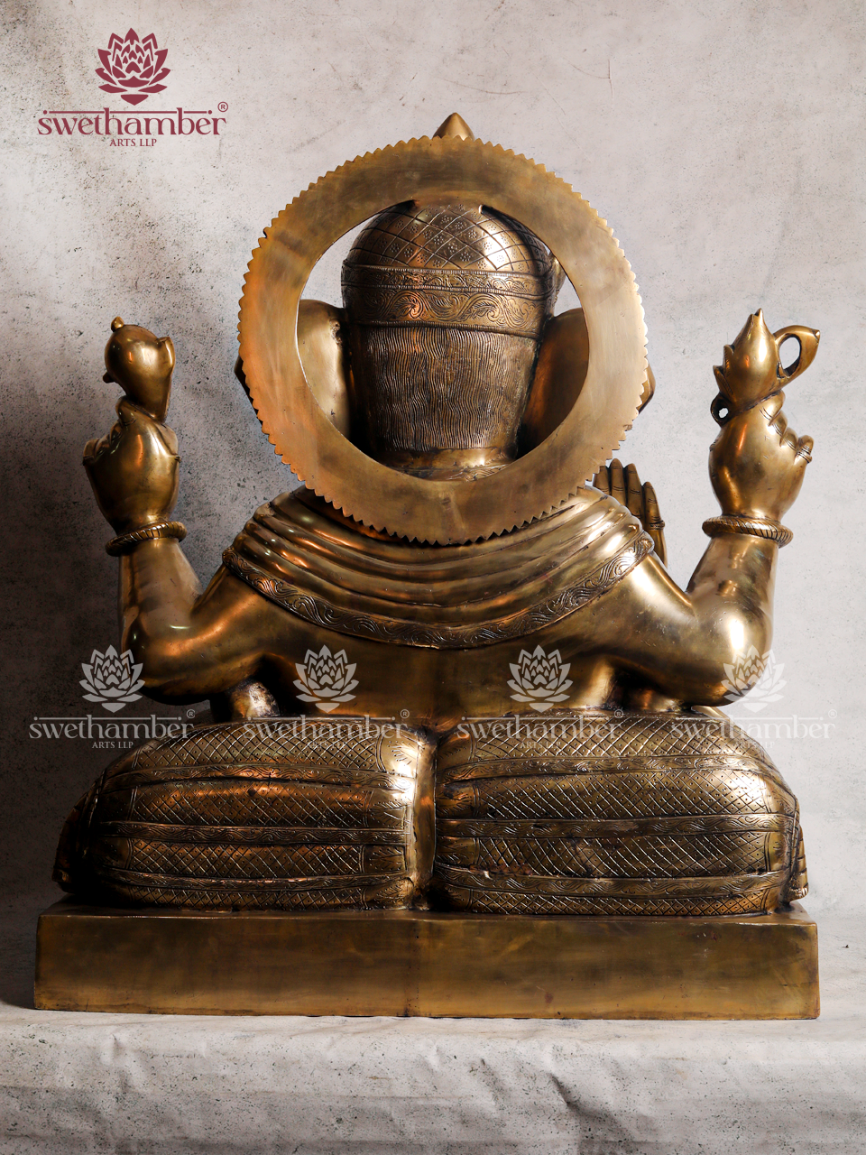 Premium Brass  Large Ganesha Idol for Pooja & Vastu