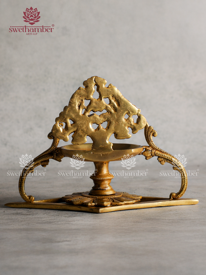 Brass Deepa Lamp – Traditional Decorative Deepam for Pooja & Home Décor