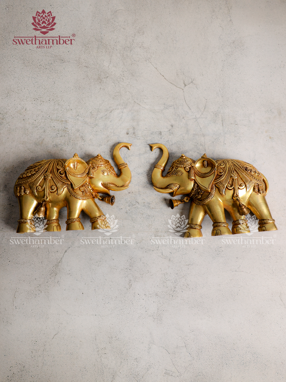 Traditional Elephant Wall Hanging for Pooja & Living Room