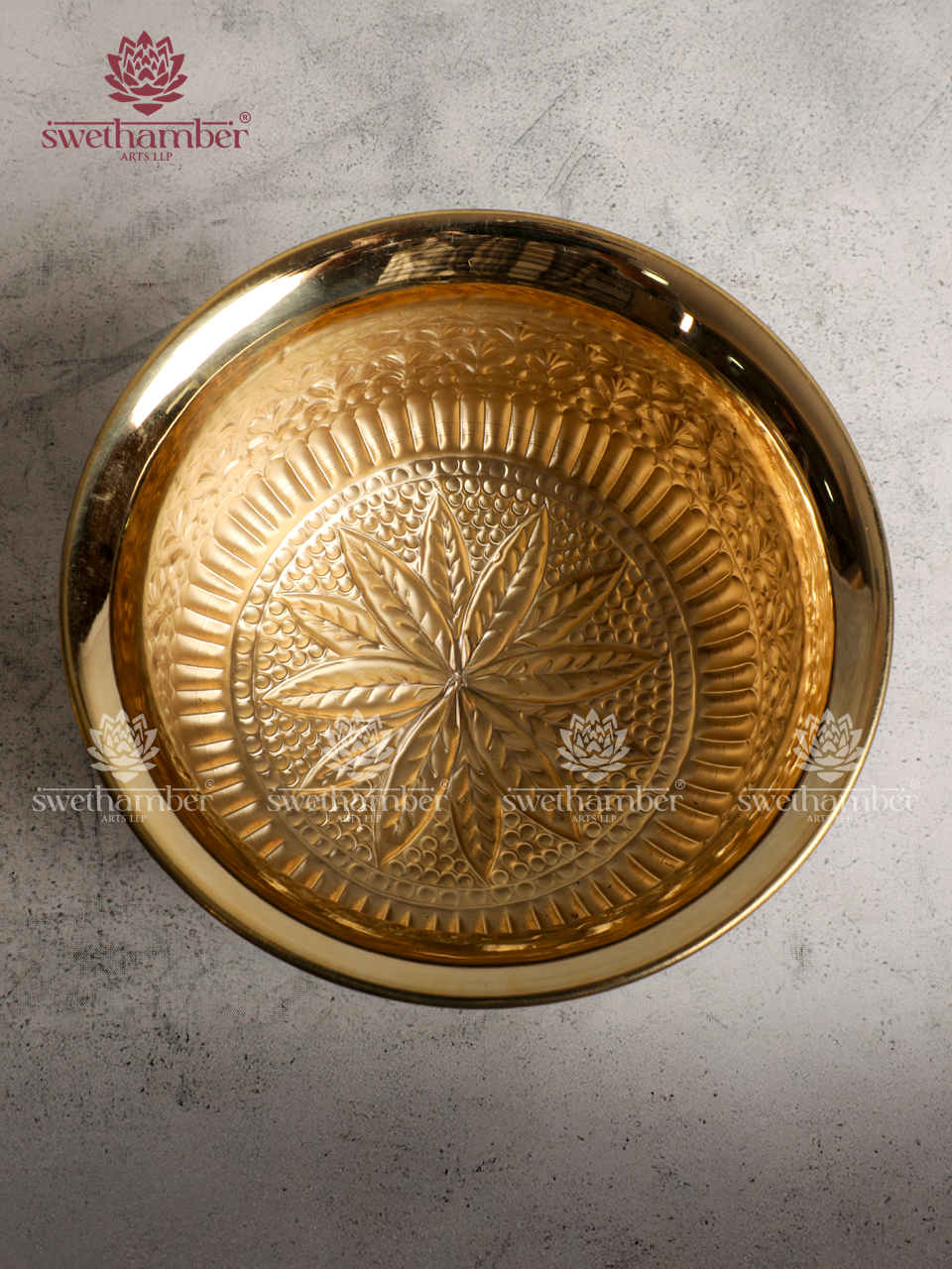 Carved Brass Bowl – Handcrafted Decorative & Gifting Bowl
