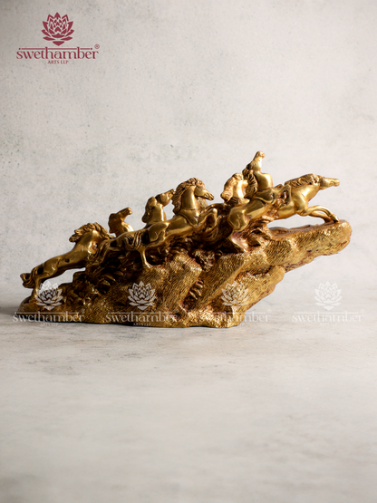 9 Running Horses Sculpture for Home Décor | Symbol of Success & Power