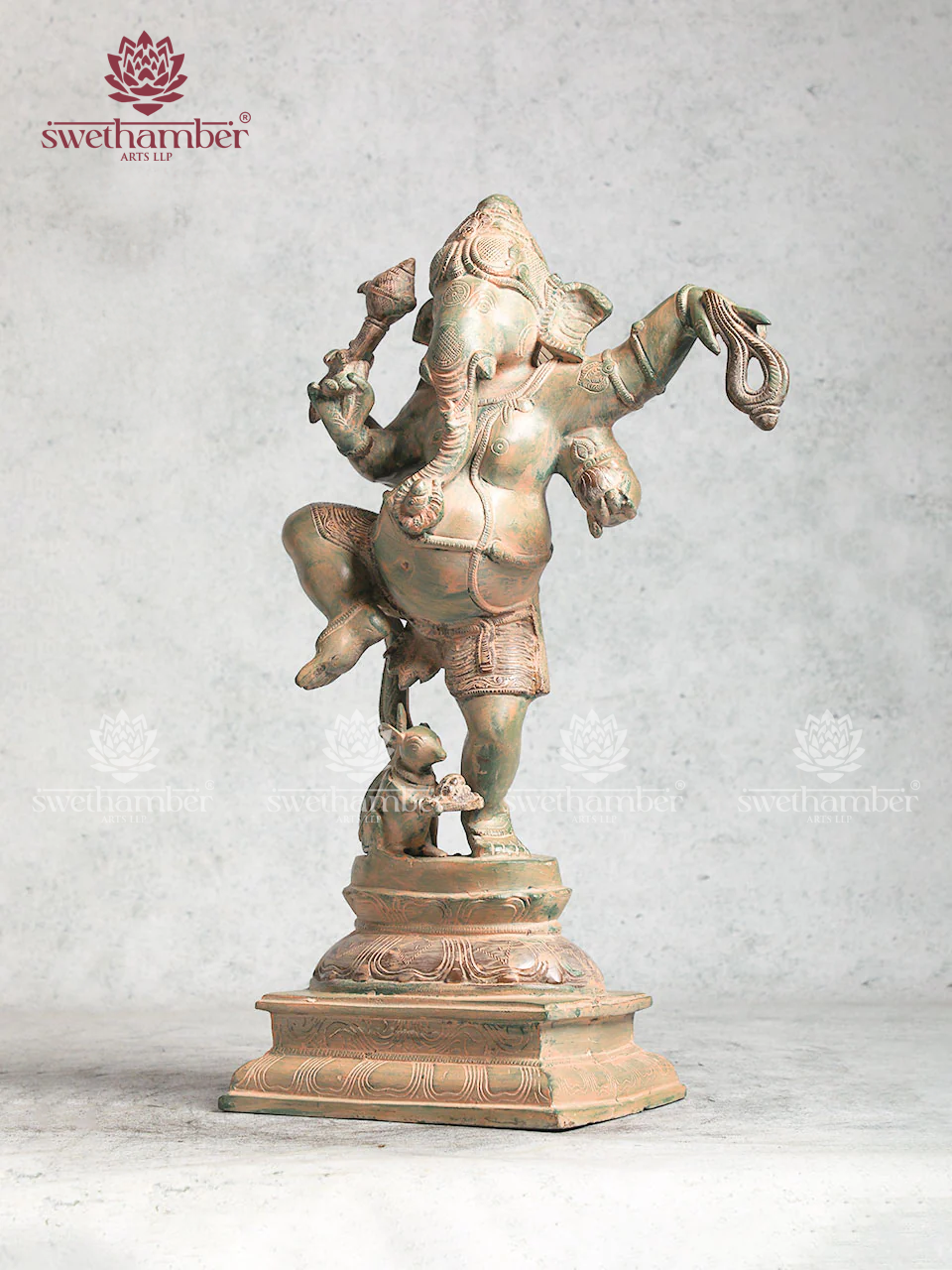 Brass Dancing Ganesha For Home Decor
