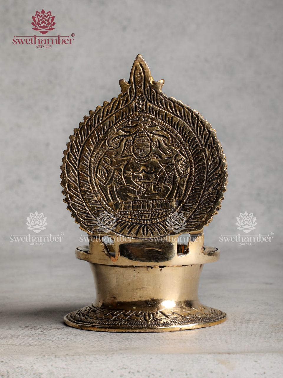 Brass Ashtalakshmi Deepa | 8 Lakshmi Oil Lamp for Wealth, Prosperity & Vastu