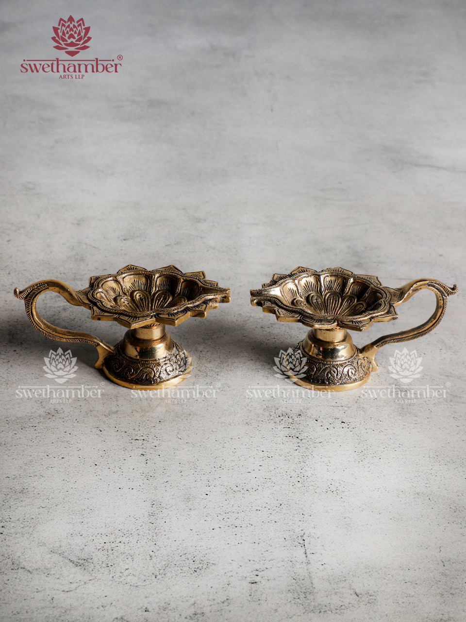 Traditional Brass Deepa with Handle