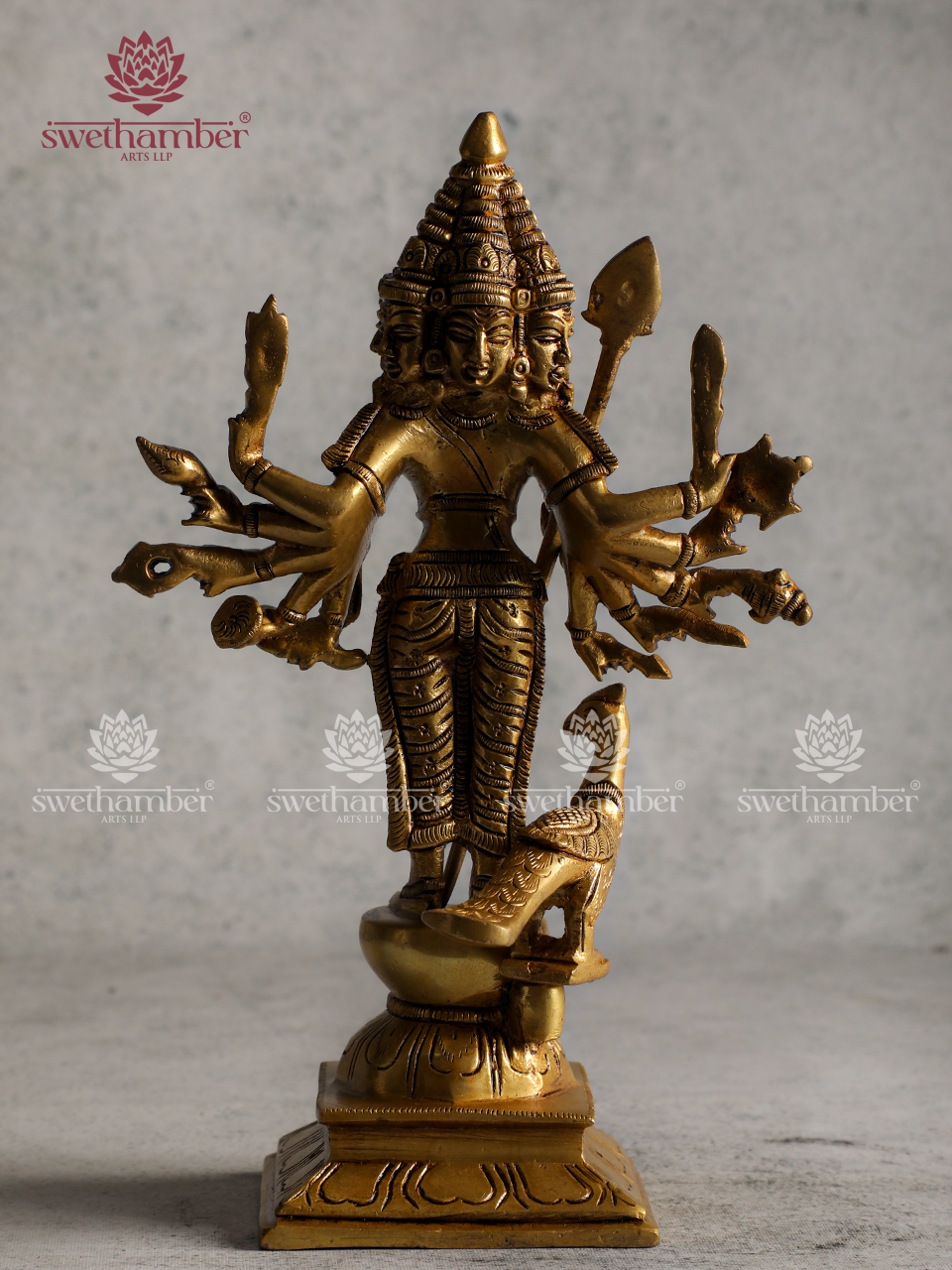 Lord Kumara Brass Idol | Divine Son of Shiva & Parvati