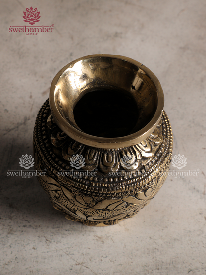 Pure Brass Kalash (Kalasam) | Pooja Vessel for Home & Temple