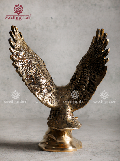 Brass Eagle Statue for Home & Office Vastu